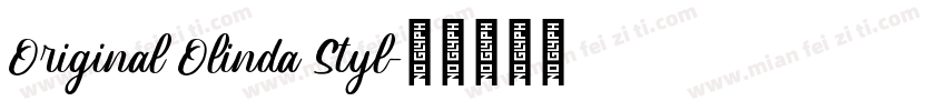 Original Olinda Styl字体转换